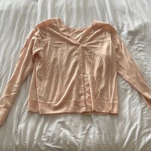 J. Crew Button back reversible Sweater. Merino Wool